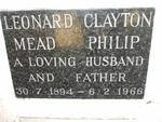 PHILIP Leonard Clayton Mead 1894-1966