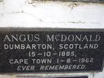 McDONALD Angus 1885-1962