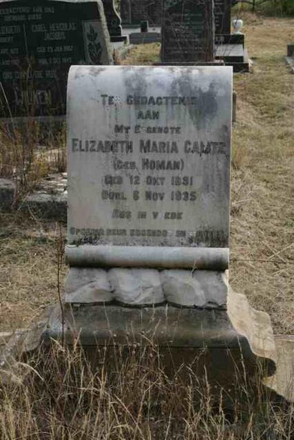 CALITZ Elizabeth Maria nee HOMAN 1891-1935