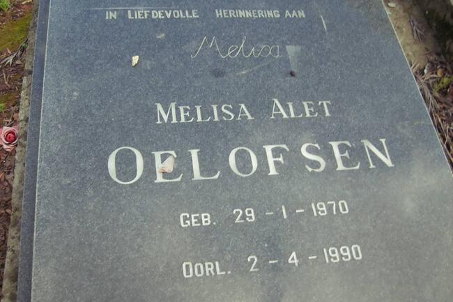 OELOFSEN Melisa Alet 1970-1990