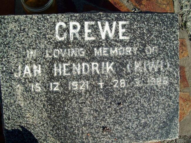 CREWE Jan Hendrik 1921-198?