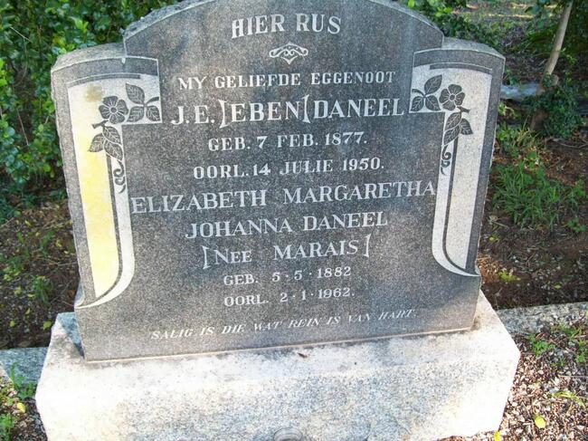 DANEEL J.E. 1877-1950 & Elizabeth Margaretha Johanna MARAIS 1882-1962