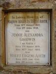 AIRTH Marion Augusta 1871-1939 :: GOODWIN Jennie Alexandra nee AIRTH 1876-1960 :: AIRTH Violet Eugene 1880-1967