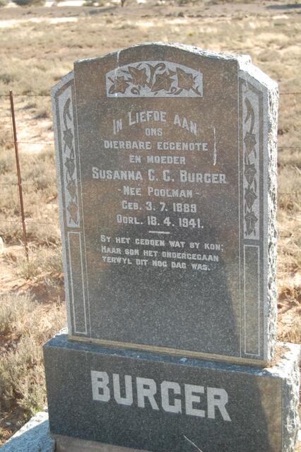 BURGER Susanna G.C. nee POOLMAN 1889-1941