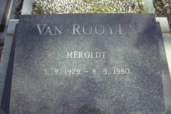 ROOYEN Heroldt, van 1929-1980
