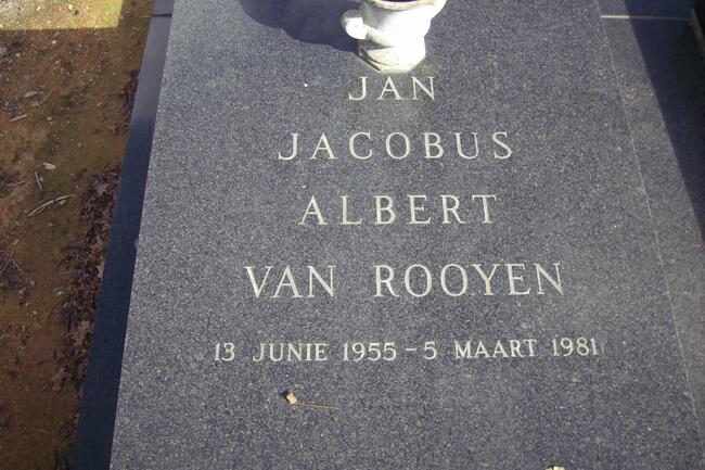 ROOYEN Jan Jacobus Albertus, van 1955-1981