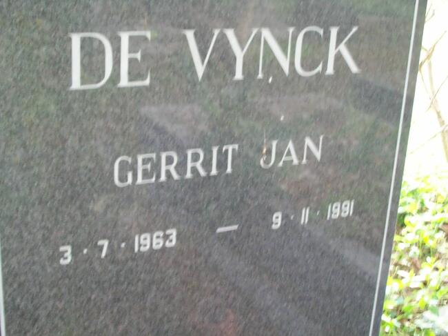 VYNCK Gerrit Jan, de 1963-1991