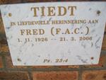 TIEDT F.A.C. 1926-2006