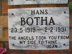 BOTHA Hans 1919-1991