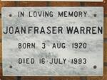 WARREN Joan Fraser 1920-1993