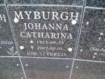 MYBURGH Johanna Catharina 1923-2007