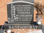 BADENHORST Johanna Wilhelmina 1918-1994