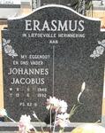 ERASMUS Johannes Jacobus 1946-1992