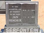 SERFONTEIN Jan Hendrik 1938-1987