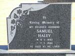 SPRING Samuel Haley 1893-1984