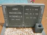 NEL Anna Magdalena Petronella nee FOURIE 1926-1982
