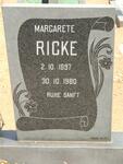 RICKE Margarete 1897-1980