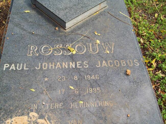 ROSSOUW Paul Johannes Jacobus 1946-1995