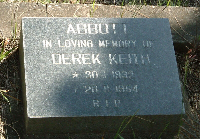ABBOTT Derek Keith 1932-1954