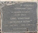 BOTHA Carel Sebasiaan van Heerden 1875-1956