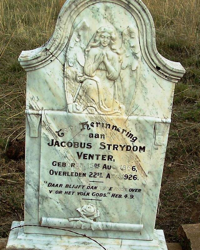 VENTER Jacobus Strydom 1866-1926