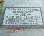 ROOS Johan Margarethus Marius 1905-1983