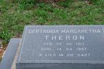 THERON Gertruida Margaretha 1912-1997