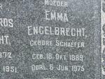 ENGELBRECHT Emma nee SCHAEFER 1889-1975