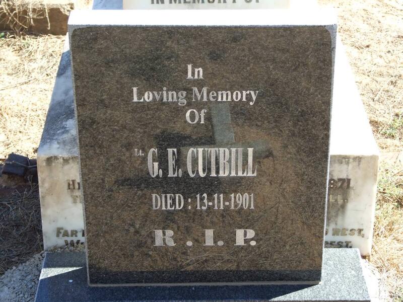 CUTBILL C.E.-1901
