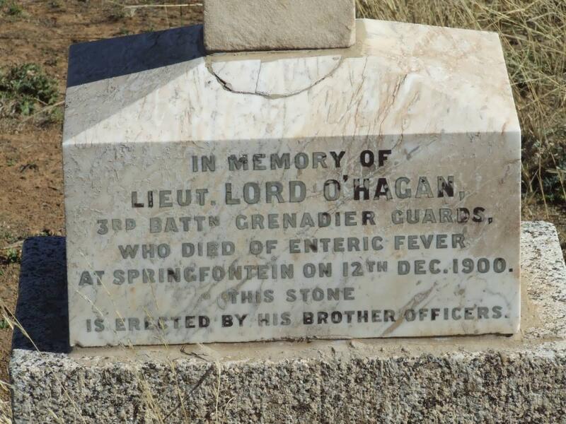 O'HAGAN Lord - 1900