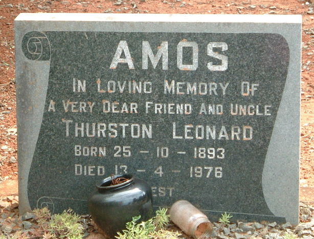 AMOS Thurston Leonard 1893-1976