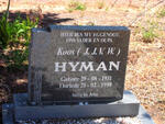 HYMAN J.J.V.W. 1931-1998