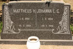 ?LS Mattheus H. 1893-1969 & Johanna L.C. 1894-1946