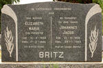 BRITZ Johannes Jacob 1896-1960 & Elizabeth Maria POTGIETER 1899-1986