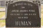 HUMAN Jurgens Johannes Petrus 1891-1970
