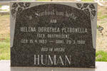 HUMAN Helena Dorothea Petronella nee OOSTHUIZEN 1893-1980