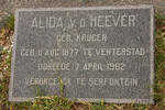 HEEVER Alida, van nee KRUGER 1877-1962