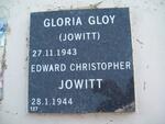 GLOY Gloria nee JOWITT 1943- :: JOWITT Edward Christopher 1944-