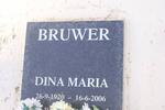 BRUWER Dina Maria 1920-2006