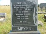 MEYER Elsie Elena,  formerly  RUTHVEN, nee DE BEER  1906-1990