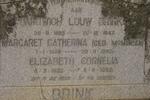 BRINK Hardwich Louw 1883-1947 & Margaretha Catherina McMILLAN 1885-1960 :: BRINK Elizabeth Cornelia 1922-1952