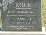 KOEN Johannes J. 1896-1946