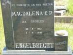 ENGELBRECHT Magdalena C.P. nee GROBLER 1913-1942