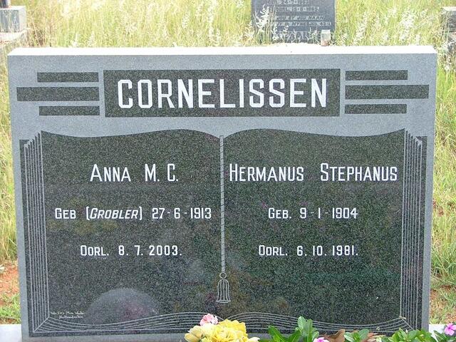CORNELISSEN Hermanus Stephanus 1904-1981 &  Anna M.C. GROBLER 1913-2003