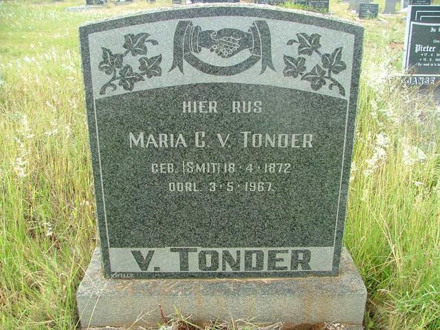 TONDER Maria C., van 1872-1967
