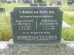 VUUREN Johannes Petrus, Jansen van 1903-1975 & Johanna Elizabeth 1903-1992
