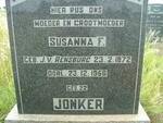 JONKER Susanna F. nee J.V.RENSBURG 1872-1956
