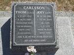 CARLSSON T.F.J. 1912-1997 & J.P. 1912-2003