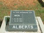 ALBERTS Nick 1925-1999