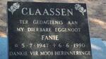 CLAASSEN Fanie 1947-1990